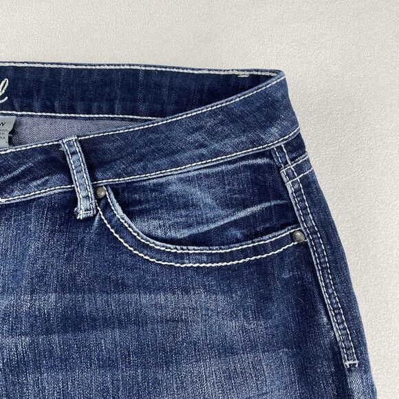 ND Weekend Denim Shorts Womens 24W Blue Embroidered Pockets Summer Boho Chic - Picture 11 of 15